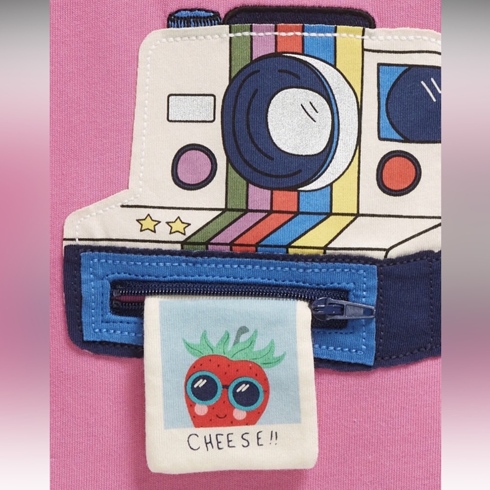 NEW Mini Boden Camera Appliqué T-Shirt - Picture 2 of 6